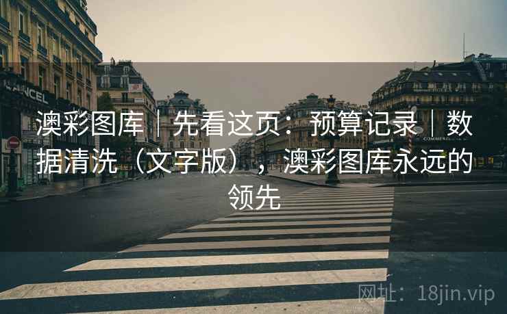 澳彩图库｜先看这页：预算记录｜数据清洗（文字版），澳彩图库永远的领先